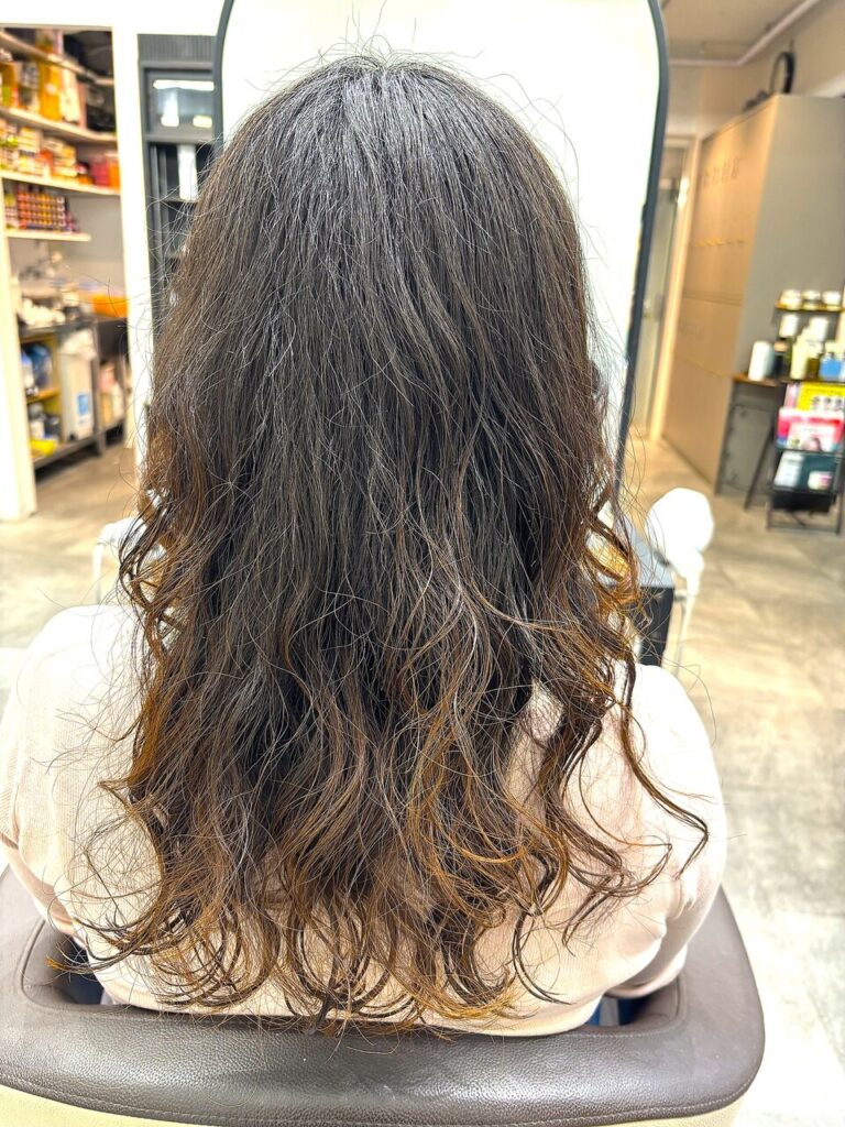 大人可愛いナチュラルパーマ◎